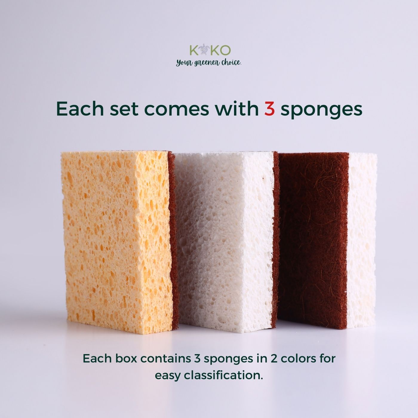 KoKo Eco-Sponge Family Pack